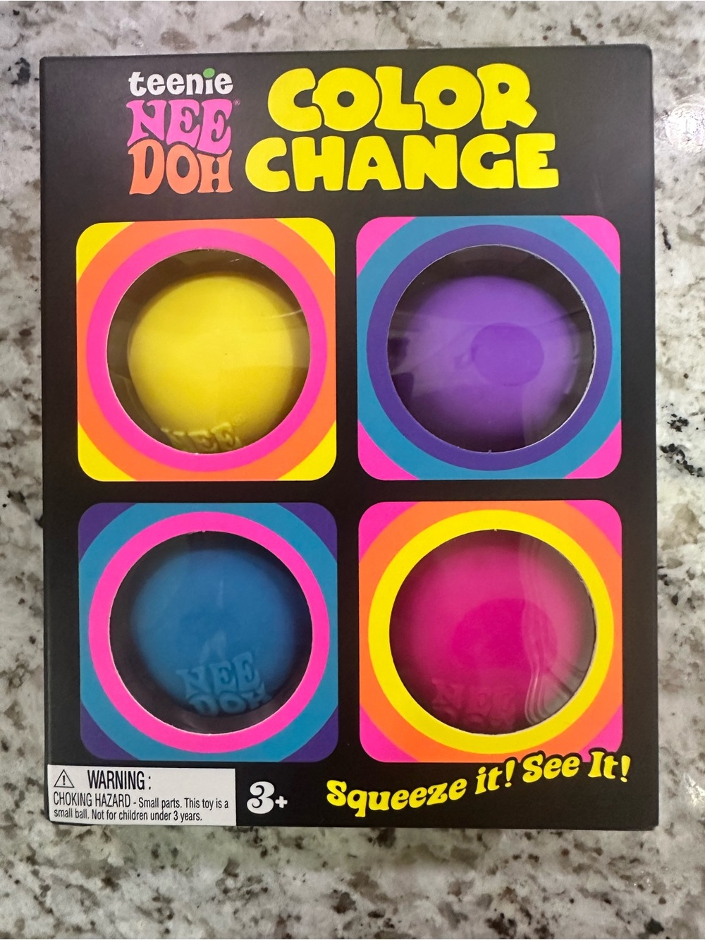 🌈 Teenie NeeDoh Color Change 4-Pack 🌈
